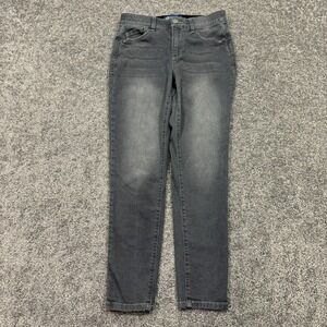 Democracy Jeans Womens 4 Gray Ankle Skinny Stretch Ab Solution Medium Wash Denim